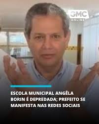 A escola municipal Ângela Borin foi depredada por vândalos neste fim de  semana, às vésperas da volta às aulas. Três adolescentes são apontados como  autores do vandalismo. Um deles aluno da própria