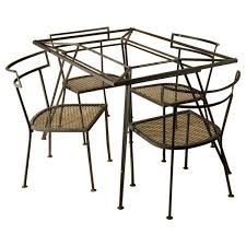 Salterini Dining Table And Four Chairs Black Modern Dining Room Set Art Deco Dining Chair Knoll Dining Tables