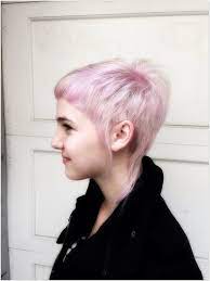 Elvin Asymmetrical Short Haircut With Pink And White Cool Short Hairstyles Pixie Haircut Short Hair Styles