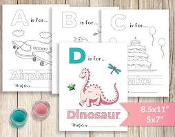 These are one of my favorite baby shower favors because they really can work with any theme, any item, and any color scheme! Printable Abc Coloring Book Baby Shower Alphabet Book Baby Etsy Baby Shower Book Abc Coloring Baby Shower Activities