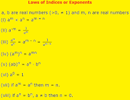 A.] supposing am to be defined by the property am × an = am+n , to prove (am ) n = amn. Laws Of Indices Or Exponents Exponent Rules Exponents Real Numbers