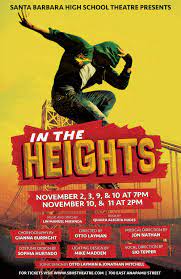 Unique in the heights posters designed and sold by artists. In The Heights Santa Barbara High School Theatre