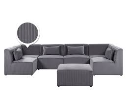 Top marken günstige preise große auswahl. Wohnlandschaft U Formig Cord Grau Mit Ottomane 6 Sitzer Lemvig Mobel Lampen Accessoires Bis Zu 70 Gunstiger Avandeo