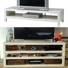 Hacking By Stacking Ikea Lack Tv Unit Hack For A Higher Profile Tv Stand Ikeahack Ourfirsthack Beforeandafter Ikea Lack Tv Stand Ikea Lack Tv Unit
