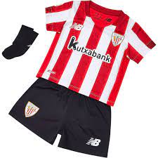 Diese seite enthält eine komplette übersicht aller absolvierten und bereits terminierten spiele sowie die saisonbilanz des vereins athletic bilbao in der saison 20/21. New Balance Athletic Club Bilbao Home Mini 20 21 Set White Goalinn