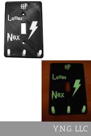 Harry Potter Themed Lumos Nox Glow In The Dark Single Light Switch Cover Wall Plate Made In Usa Pr2329 Light Switch Covers Lumos Nox Plates On Wall