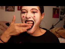 garden inspired clown makeup look