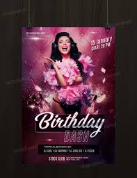 This flyer was designed to promote a music event, such as a birthday, concert, festival, party or weekly event in a music club and other kind of special evenings like birthday bashes. Birthday Bash Free Psd Flyer Template Stockpsd Net