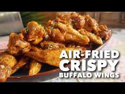 Secret To Crispy Air Fried Chicken Wings Revealed Crunchy Buffalo Win Air Fried Chicken Wings Recipe Air Fryer Recipes Chicken Wings Air Fryer Recipes Chicken