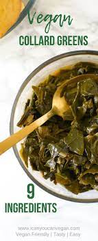 Easy Vegan Collard Greens Recipe Vegan Collard Greens Vegan Soul Food Vegan Side Dishes