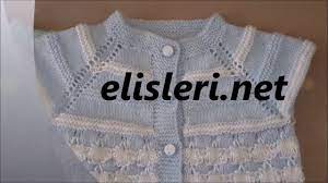 Bal Petegi Orgu Modeli Ile Calisilan Bebek Yeleginin Yapilisi Bebek Yelek Orgu Bebek