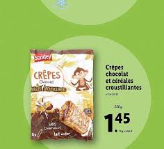 Offre Crepes Chocolat Et Cereales Croustillantes Chez Lidl