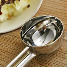 Stainless Steel Ice Cream Spoon Scooper Fruit Scoop, Specification: 55mm