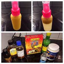 Homemade Hair Growth Spray Ingredients Coconut Oil Coconut Milk Mustard Oil Black Seed Oil Lemon Honey Homemade Hair Products Hair Loss Treatment Hair Food