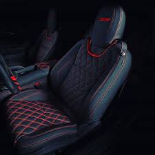Chevy Camaro Custom Interior Red And Black Interior Seats Triple Diamond Stitch Custom Camaro Camaro Interior Chevy Camaro
