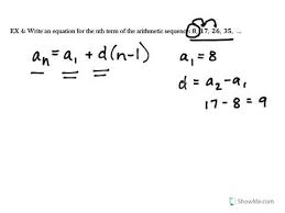 What is the equation for arithmetic sequence? Nth Term Explicit Formula For Arithmetic Sequence Youtube