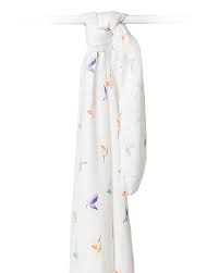 Aden + anais bamboo muslin swaddle blanket. Lulujo Baby Swaddle Blanket 120 X 120 Cm Hummingbird Bamboo Muslin Girl