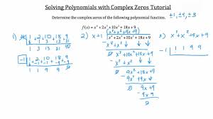 Real And Complex Polynomial Roots Youtube