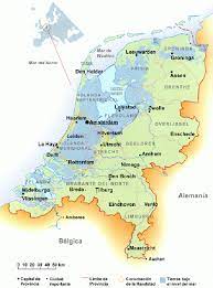 Coordenadas geográficas de holanda, españa, en grados. Mapa De Holanda Mapa Fisico Geografico Politico Turistico Y Tematico