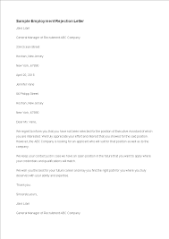 This is the perfect way to express how your specific skills are relevant to the open position. Gratis Rejection Letter Job Position Of Executive Assistant