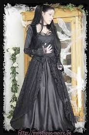 Romantisches Schwarzes Gothic Brautkleid Satin Und Spitze Grunderzeit S M L Xl Kaufen Bei Hood De Grosse M Farbrichtung Schwarz Material Viskose