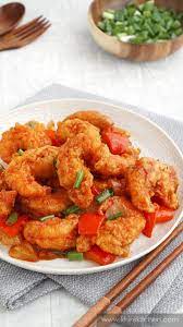 Butterfly the prawns with a pair of scissors. Sweet And Sour Prawn Balls Khin S Kitchen Chinese Cuisine