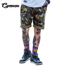 Us 45 78 Cgmana Short Men 2018 Summer Casual Shorts Tide Brand Camouflage Shorts Mens Summer Sweatpants Straight Newtooling Shorts In Casual Shorts