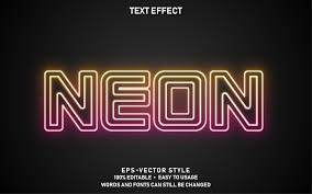 Download Text Effect Modern Neon Premium Graphic By Yosiduck Creative Fabrica SVG Cut Files