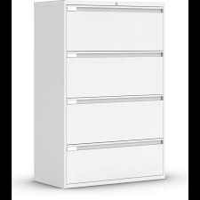 The file cabinets are in very good condition. 4 Drawer Lateral File Global Fileworks 9300 Plus White Monk Office