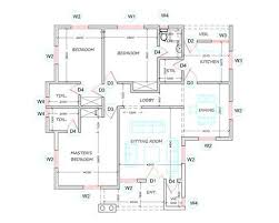 3 Bedroom Apartment Plan Market In 2021 Bungalow Floor Plans Apartment Floor Plans Modern Bungalow House Plans