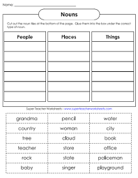 Noun Worksheets