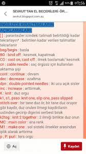 ingilizce orgu terim kisaltmasi orgu amigurumi orgu desenleri