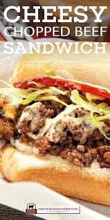 Beef And Chopped Cheese Sandwich Chopped Cheese Chopped Cheese Sandwich Roast Beef Recipes