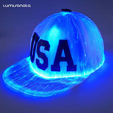 Fashion Light Up Led Party Wear Glow In The Dark Baseball Caps Light Up Hats Light Up Hats For Men