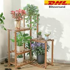 Urban gardening ist eins der schlagwörter. Blumenregal Holz 6 Ebenen Blumentreppe Ecke Blumenstander Fur Garten Balkon Dhl Ebay
