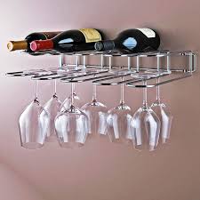 915mm wide x 355mm deep Chrome Wine Bottle And Stemware Rack Stemware Rack Wine Glass Rack Wine Cabinets