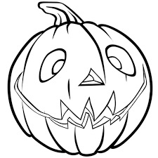 Coloriage Citrouille d'Halloween heureuse en Ligne Gratuit à imprimer