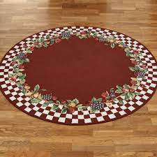 ✅ thinking to buy the best kitchen rug? Sonoma Hand Hooked Fruit Round Rugs