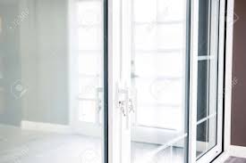 Zola's glass doors come with everything you expect from a zola product: Modern Pvc Plastic And Glass Slide Doors Design In White Color Stock Photo Picture And Royalty Free Image Image 135599540
