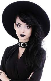 Wide Brim Black Gothic Hat Witch Wide Brim Hat Black Wide Brim Hat Gothic Hat Wide Brim Hat