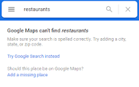 Google Maps can't find..." error since yesterday if I'm logged in ...
