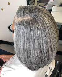 Silk Press Silk Press Natural Hair Natural Gray Hair Pressed Natural Hair