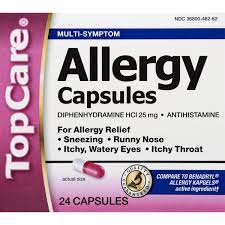Check spelling or type a new query. Topcare Allergy Multi Symptom 25 Mg Capsules 24 Ct Instacart