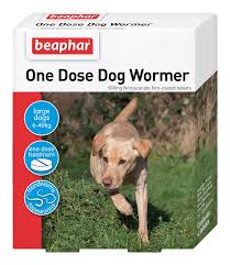 Lucy (not a collie) is 40 lb. Beaphar One Dose Dog Wormer 20 40kg