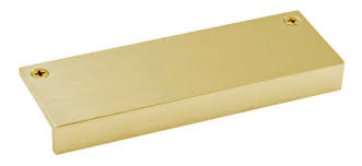 Modern Top Mount Pull Brass Cabinet Hardware Satin Brass Hardware