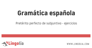 Preterito Perfecto De Subjuntivo Ejercicios Preterito Perfecto Preterito Imperfecto Ejercicios