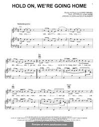 Hold On We Re Going Home By A D Graham N Shebib A P Jefferies J Ullman M Al Maskati On Musicaneo Sheet Music Notes Sheet Music Music Notes