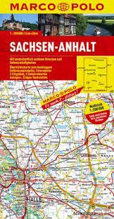 Die herausragenden landschaftlichen höhepunkte des landes werden auf einer anderen karte dargestellt. Sachsen Anhalt Strassenkarte 1 200 000 Von Marco Polo Bl 08