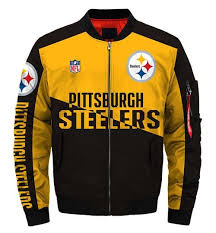 Pittsburgh Steelers Bomber Jacket 6x Champions Coat For Men Jack Sport Shop Pittsburgh Steelers Champion Coat Mens Coats