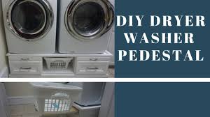 The lg laundry pedestal with storage drawer makes your appliance easy to access. Diy Dryer Washer Pedestal Youtube